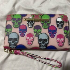 Betsey Johnson Pink Skull Wallet